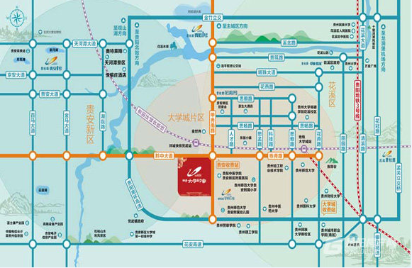 碧桂园・大学印象区位图