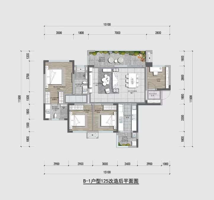 青秀麓谷山语户型图